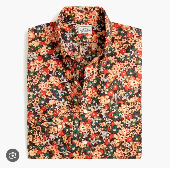 Floral medium button up. Slim - Picture 1 of 3